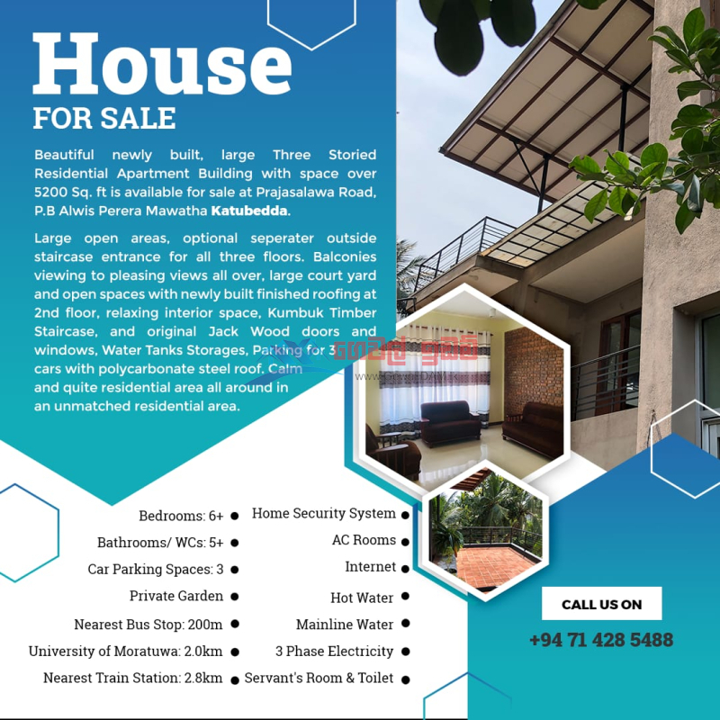 House for sale at Katubedda, Moratuwa 